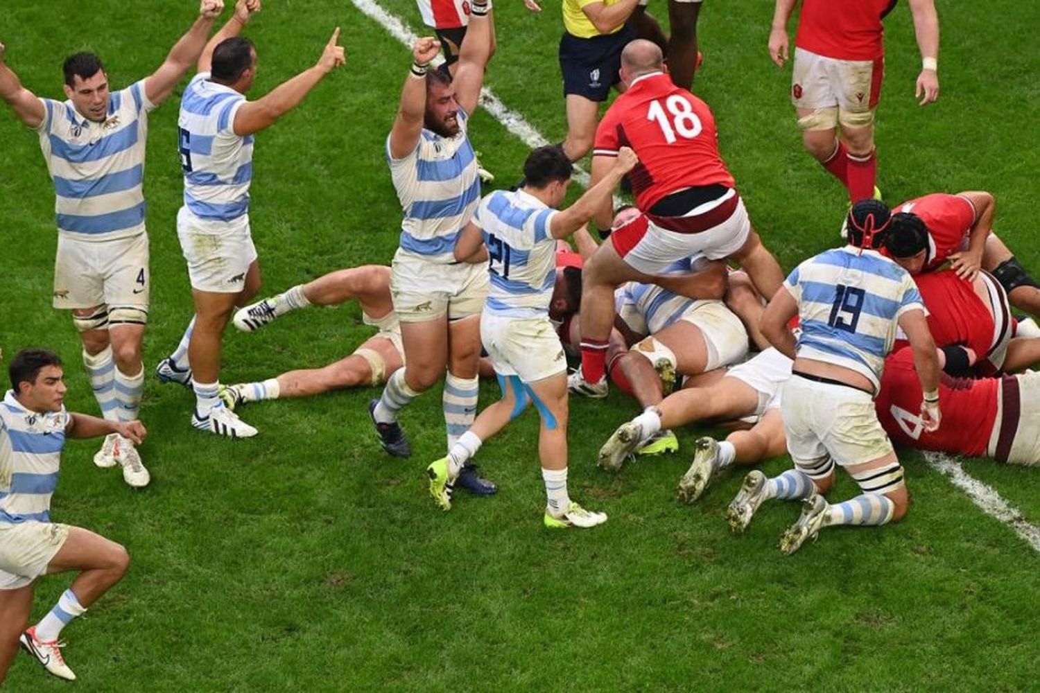 ¡Vamos Los Pumas! Argentina, semifinalista del Mundial de Francia