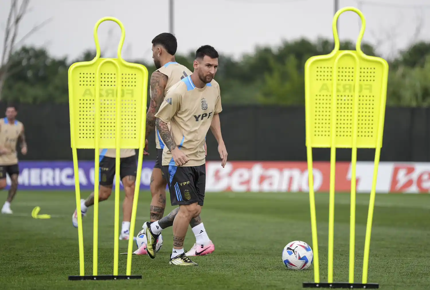 Argentina se movió por primera vez en Nueva Jersey.