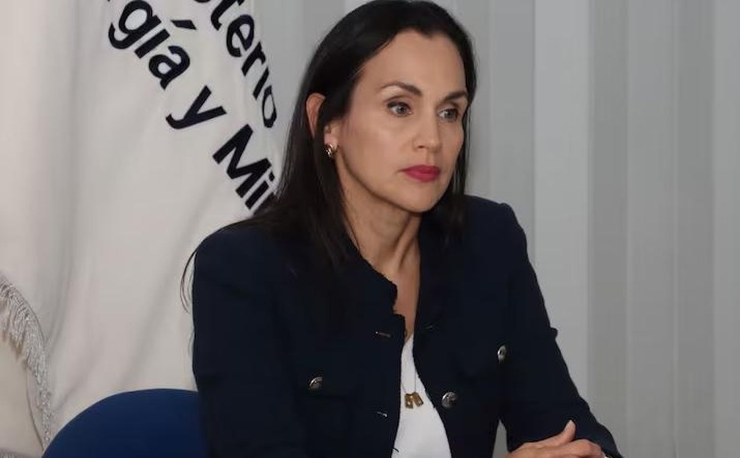 Inés Manzano, ministra de Energía de Ecuador .