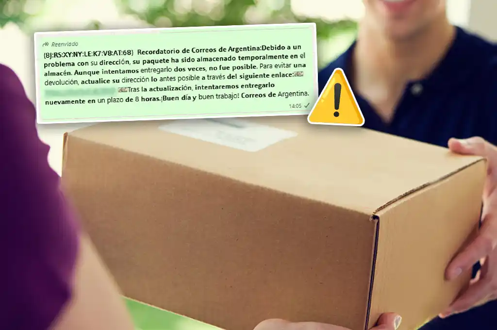 Alerta por intento de estafa: se hacen pasar por “Correos de Argentina” para robar datos personales