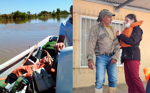 Primer censo sanitario en zona de islas: visitaron 90 familias y vacunaron contra el Covid-19