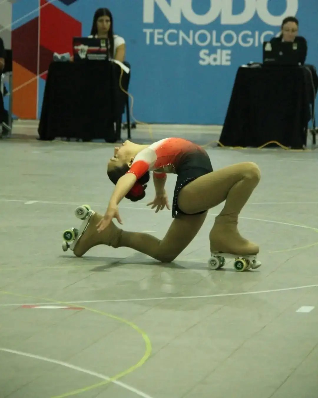 La patinadora tandilense Lola Olivera