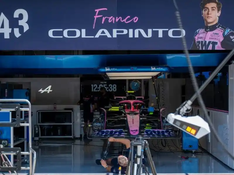 colapinto box f1  gp emilia romagna