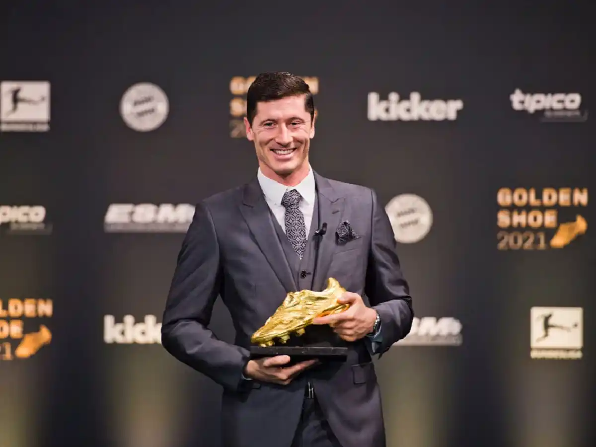 Lewandowski recibió el Botín de Oro 