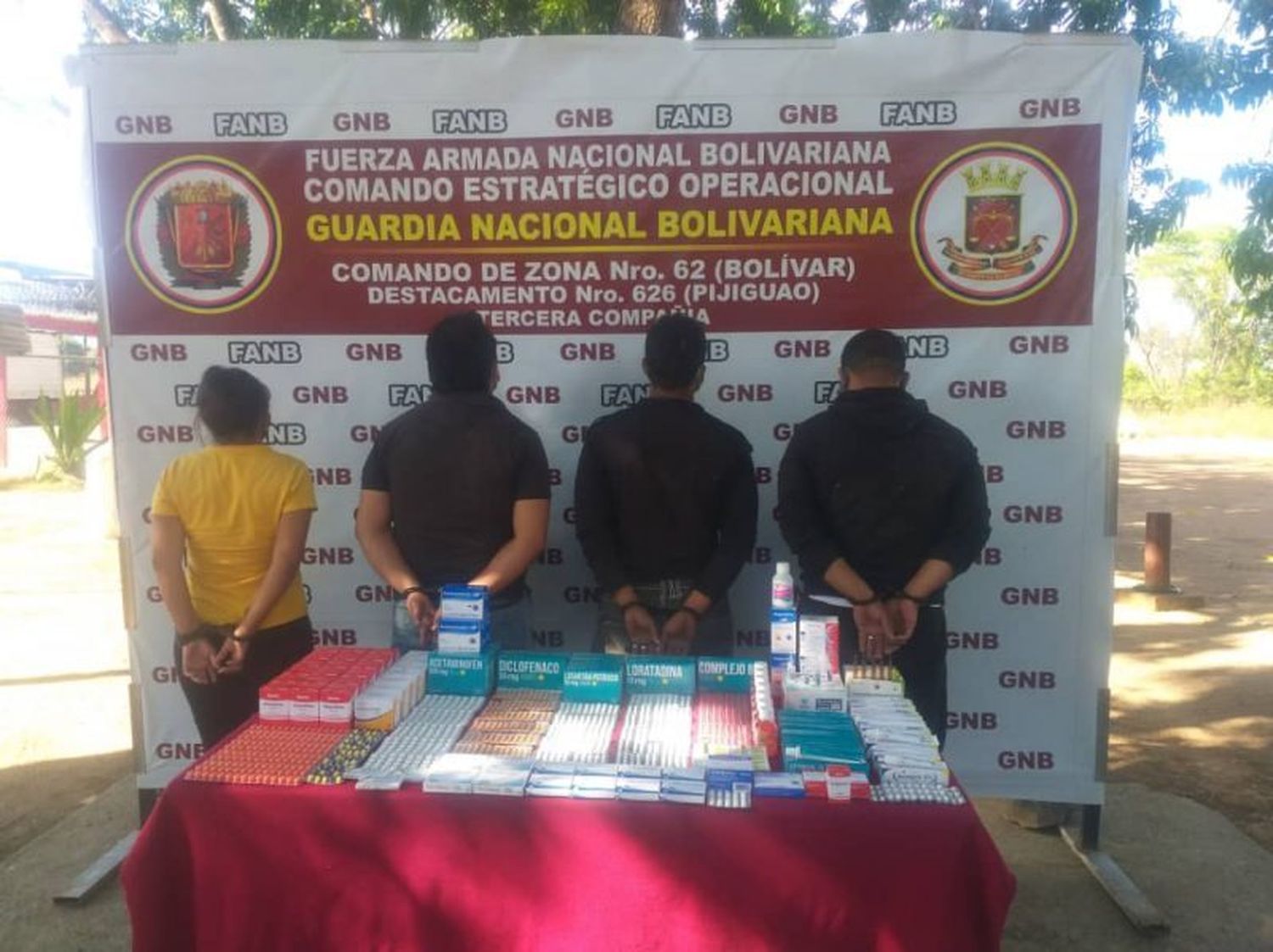 OJO PELAO: 4 personas detenidas por contrabando de medicinas