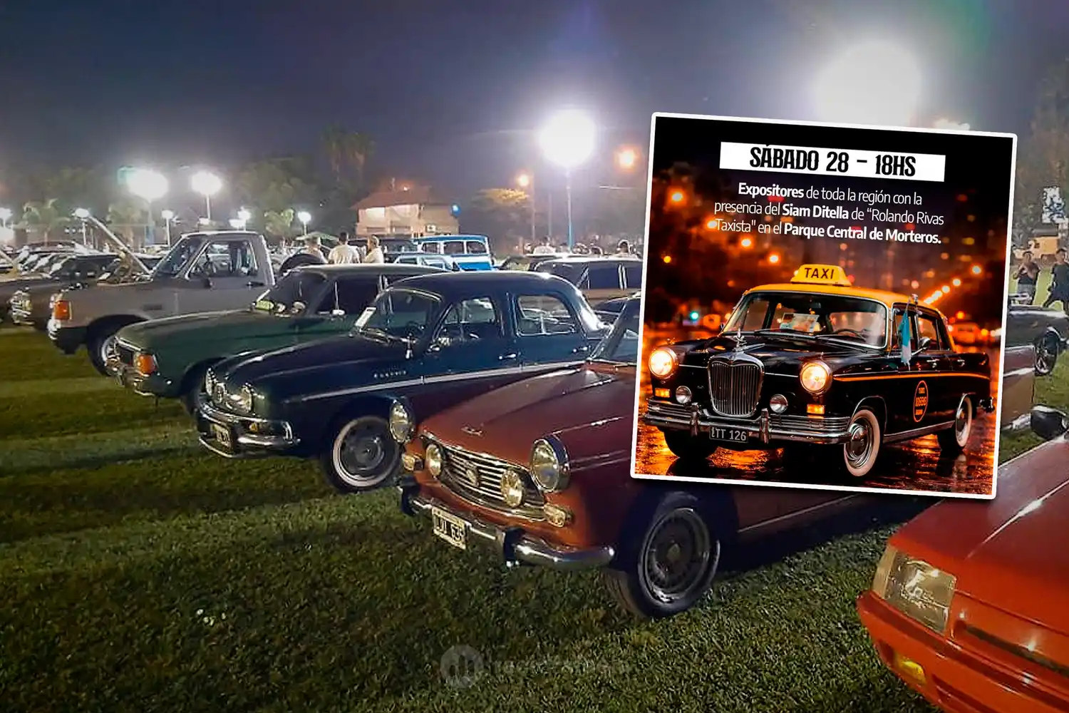 Morteros tiene todo listo para el 10° Encuentro Nocturno de Autos Antiguos: "Vamos a tener muy buenos autos"