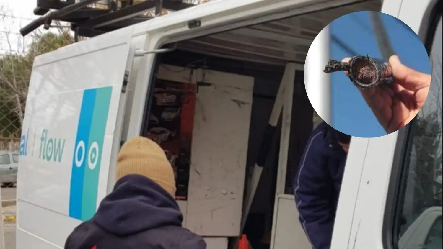 El robo de fibra óptica ha dejado a muchos usuarios de Personal Flow sin telefonía fija.