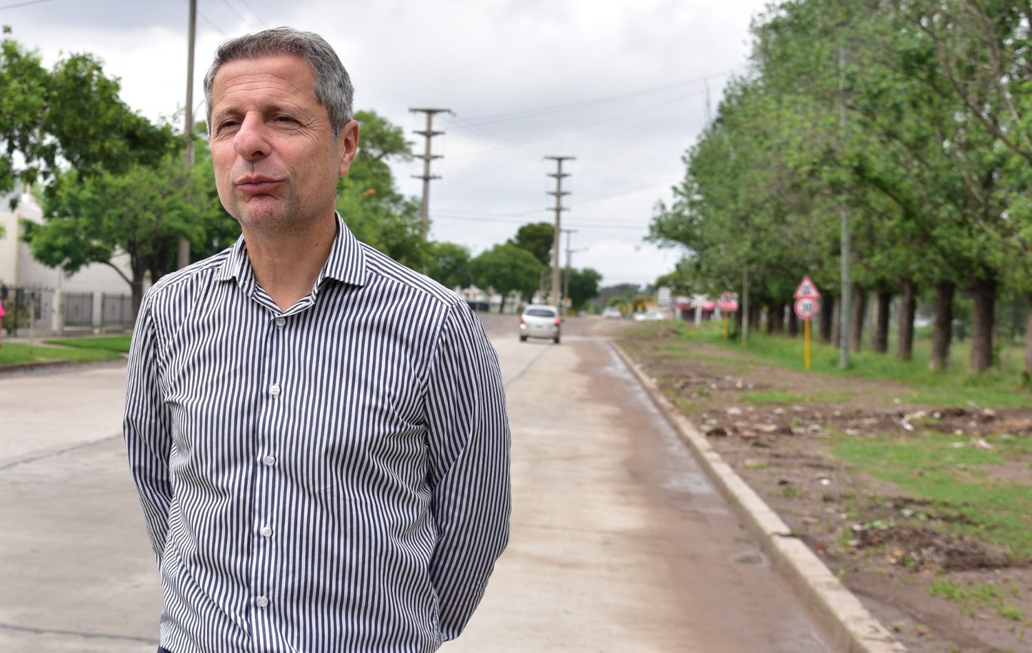 Bernarte se mostró tranquilo y defendió la actuales gestiones municipal y provincial que llevaron obras públicas a los barrios.