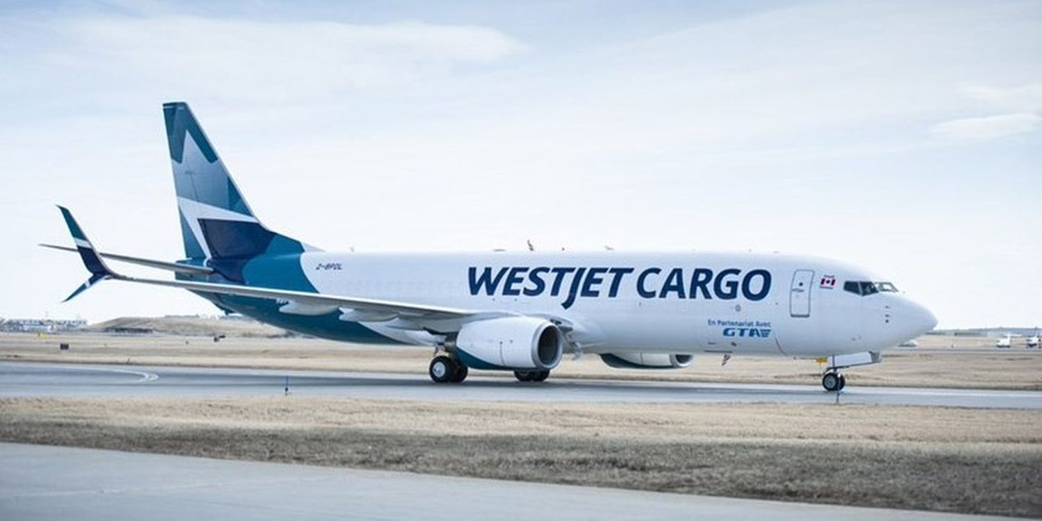 WestJet Cargo recibe certificación de sus Boeing 737-800 cargueros