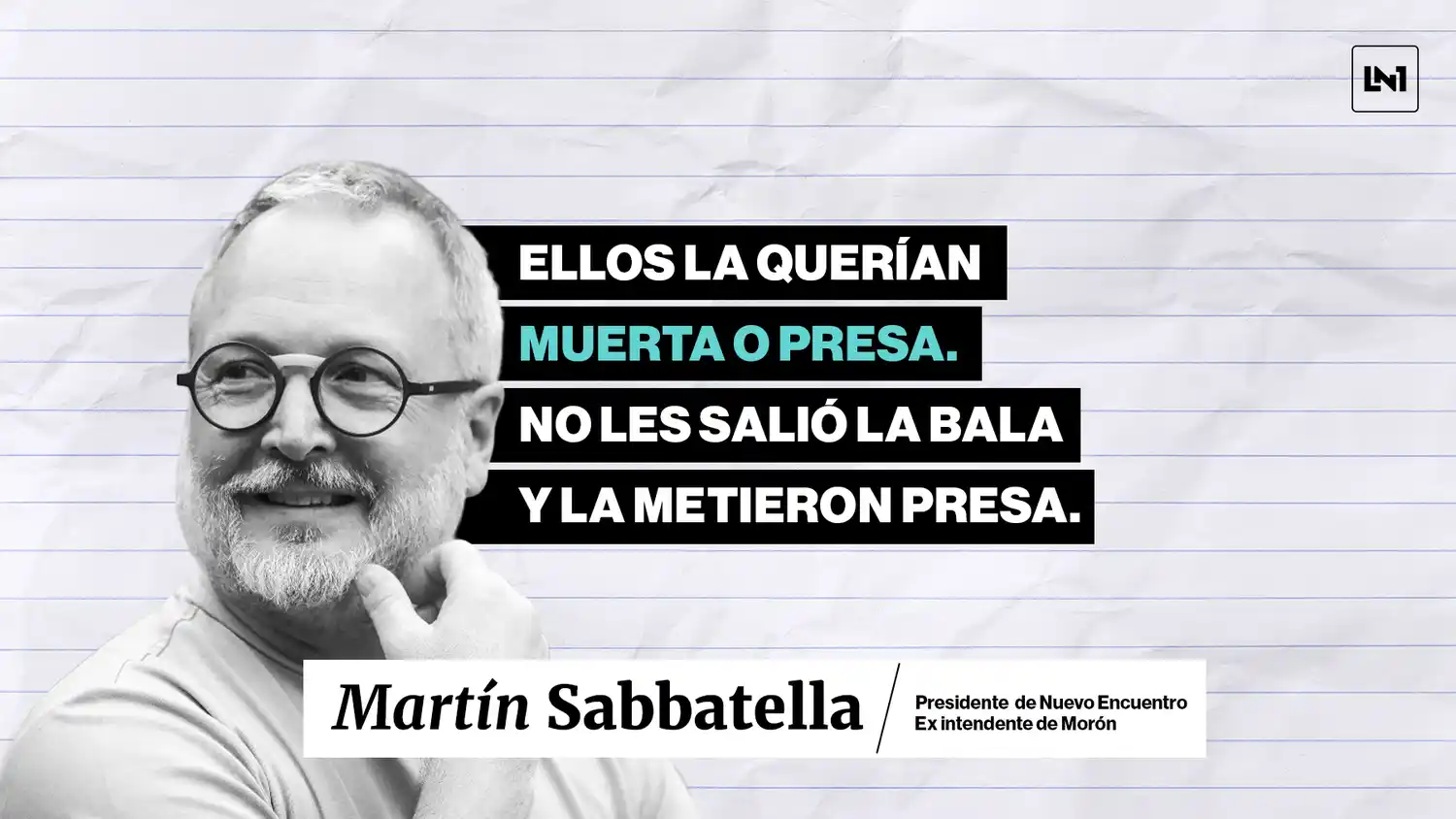 Martín Sabbatella: "El partido judicial le impide ser candidata, pero el liderazgo de Cristina no lo define la Corte"