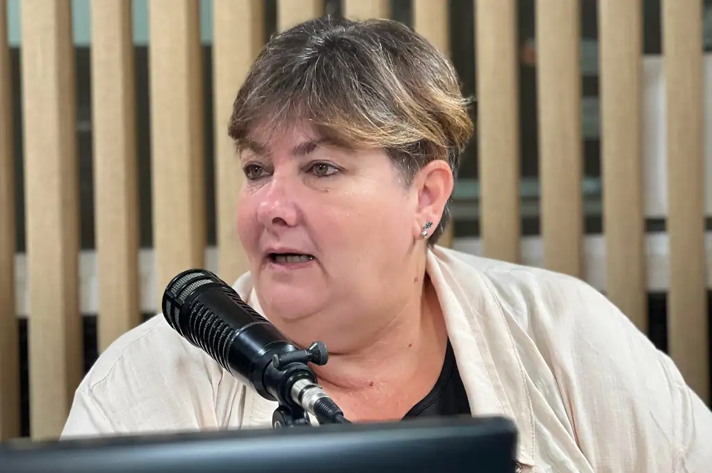 Mariana Bertolín, en los estudios de este medio | Crédito: RADIO RAFAELA