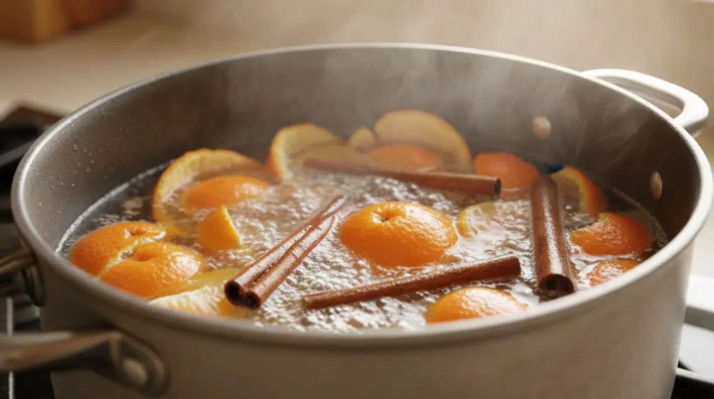 Existe uno poco conocido, pero que tiene distintos beneficios: hervir cáscaras de mandarina con canela. (Imagen ilustrativa IA Gemini).