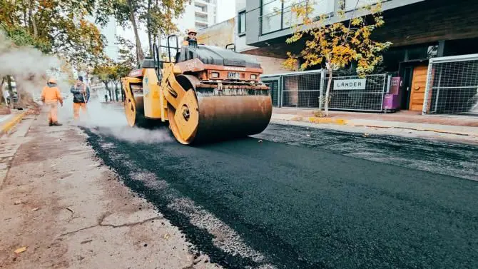 Pavimentación. Se realizan trabajos en distintos sectores de la ciudad