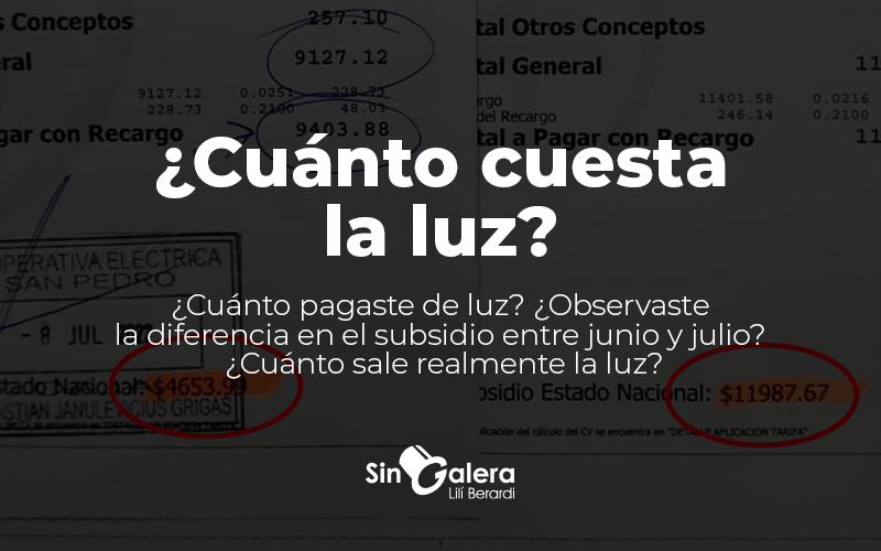 Sin Galera pregunta: ¿Cuánto te llegó de subsidio en la boleta de luz?