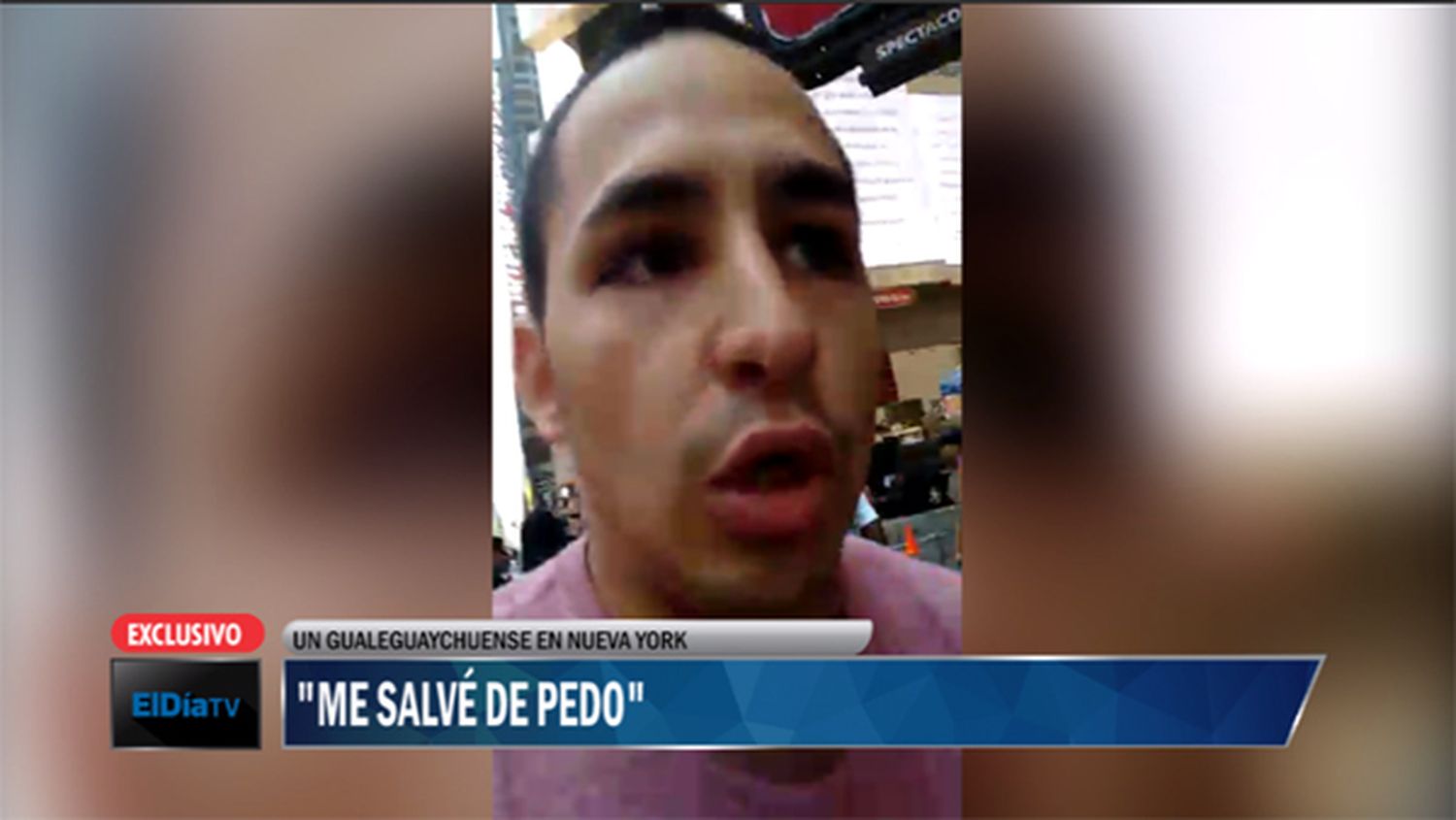 Un gualeguaychuense, testigo de la tragedia de Time Square