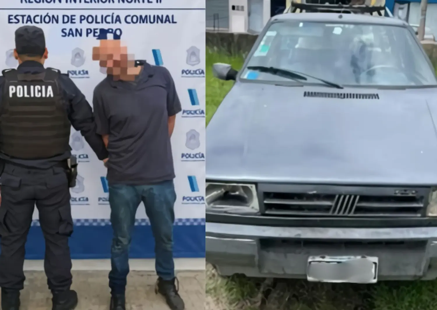 El sujeto fue trasladado a la Comisaría.