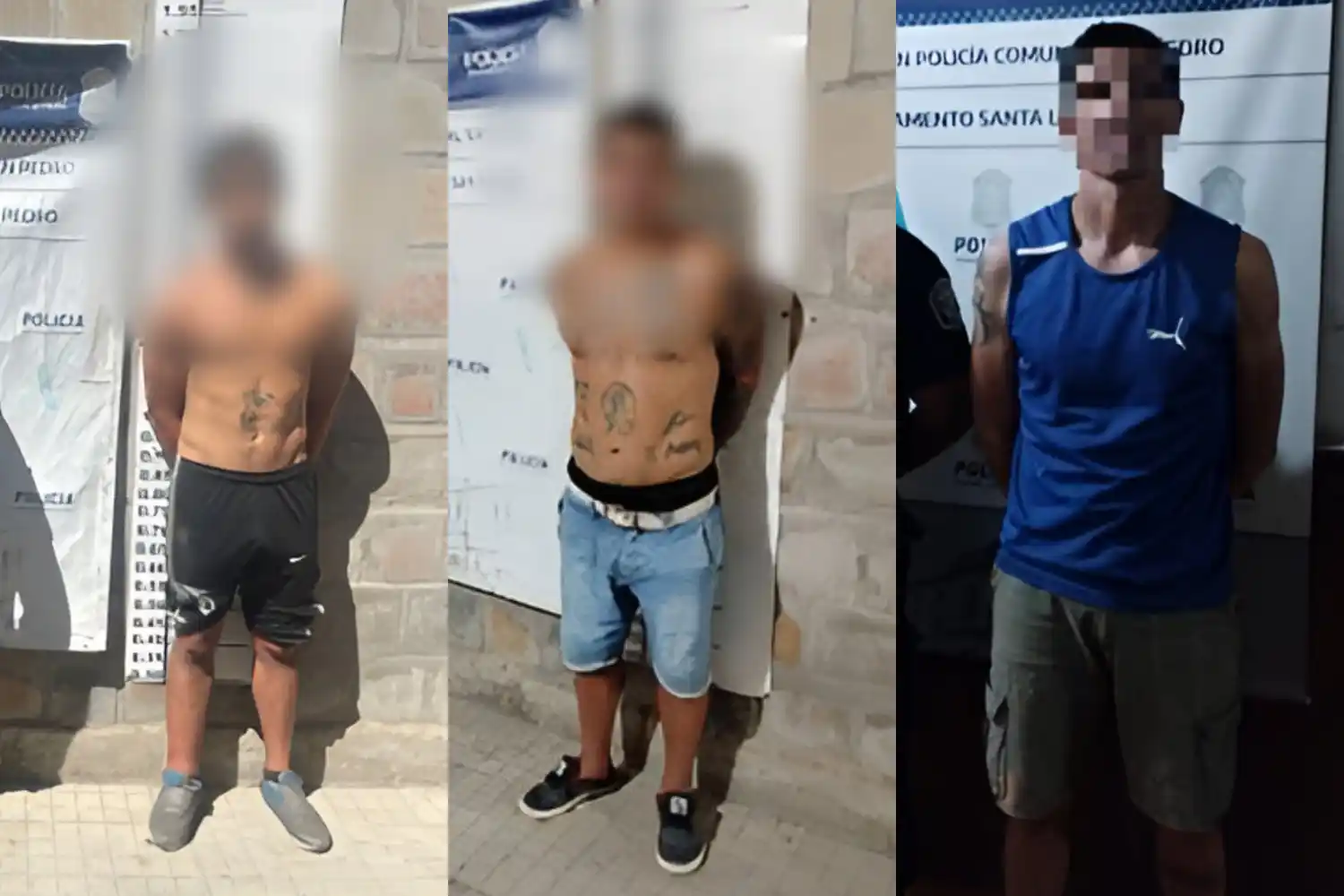 Los aprehendidos quedaron a disposición de la Justicia.