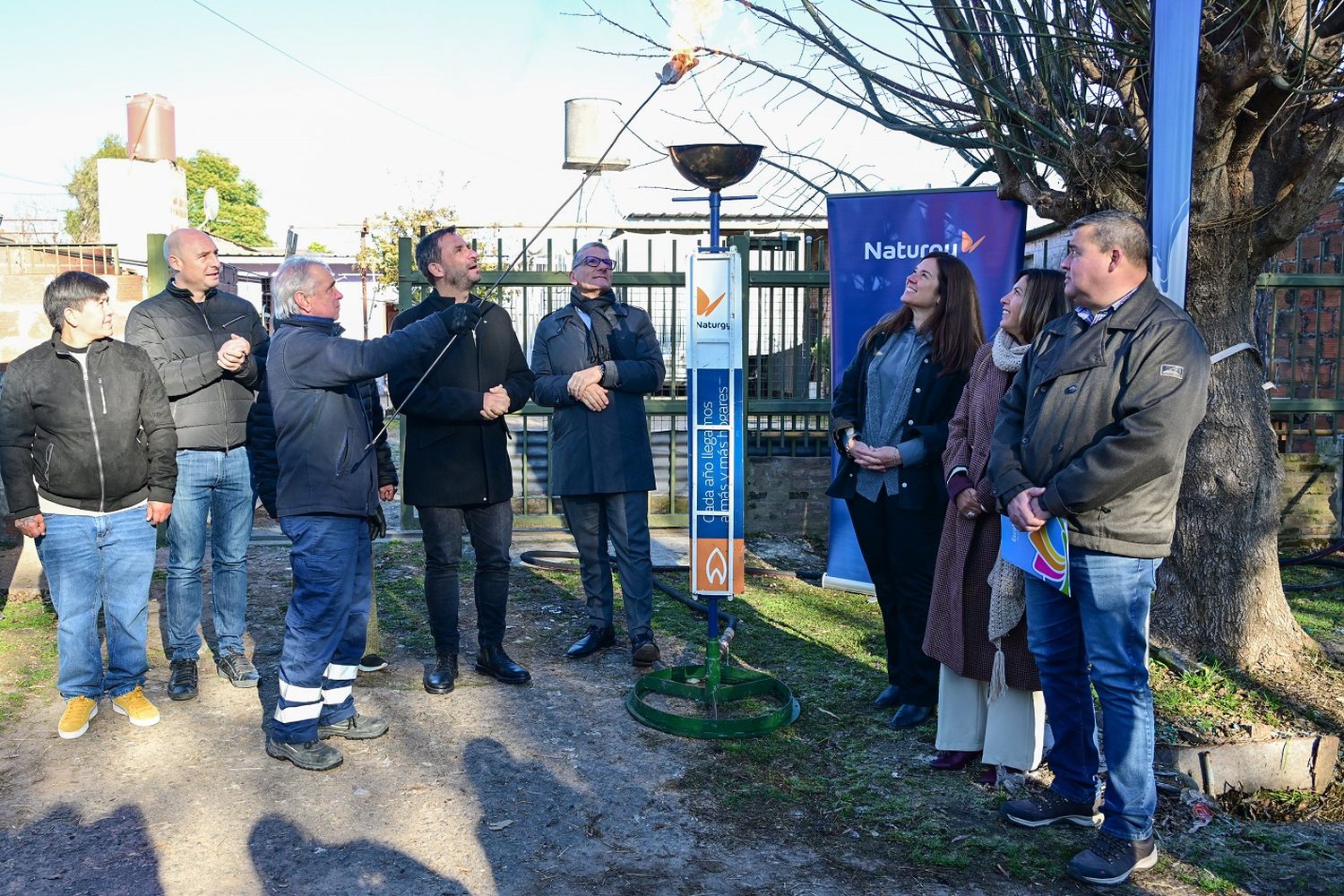 Escobar: Naturgy inauguró una obra de infraestructura de gas en Garín