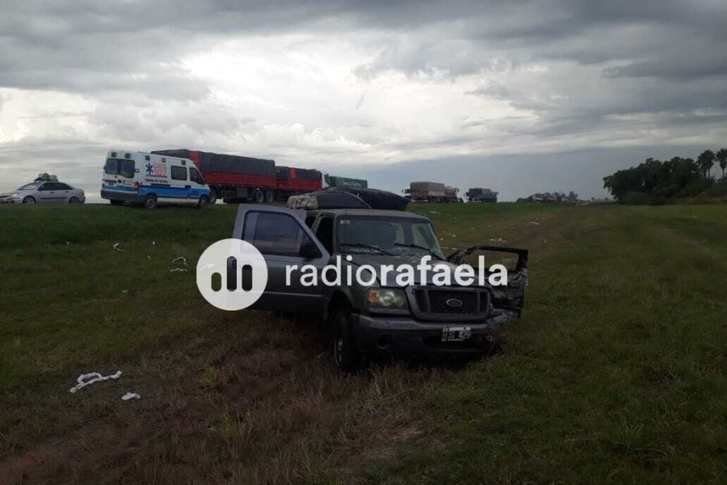 Accidente de transito en la ruta 34 en este dia lluvioso