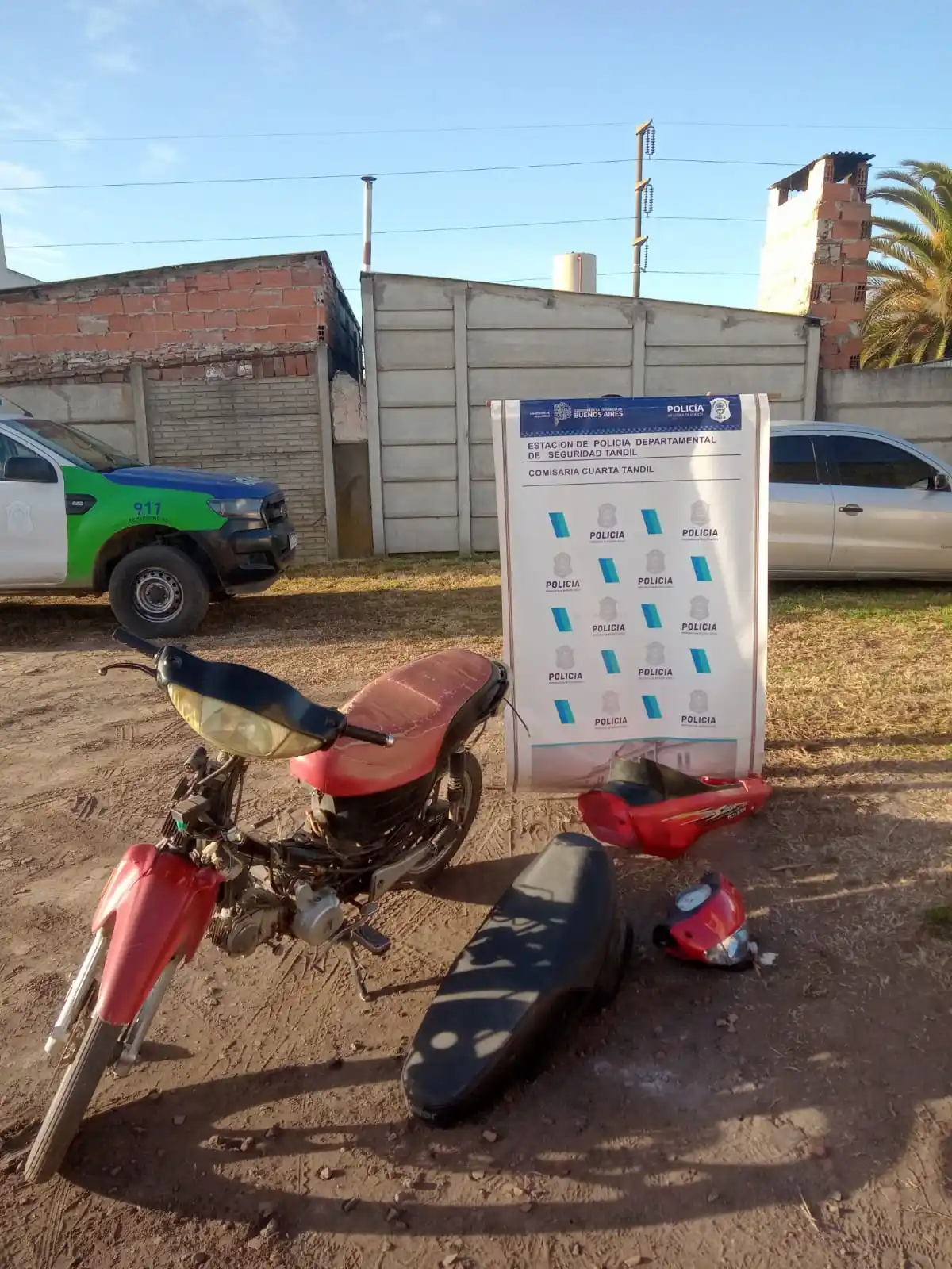 Recuperaron una moto robada hace una semana