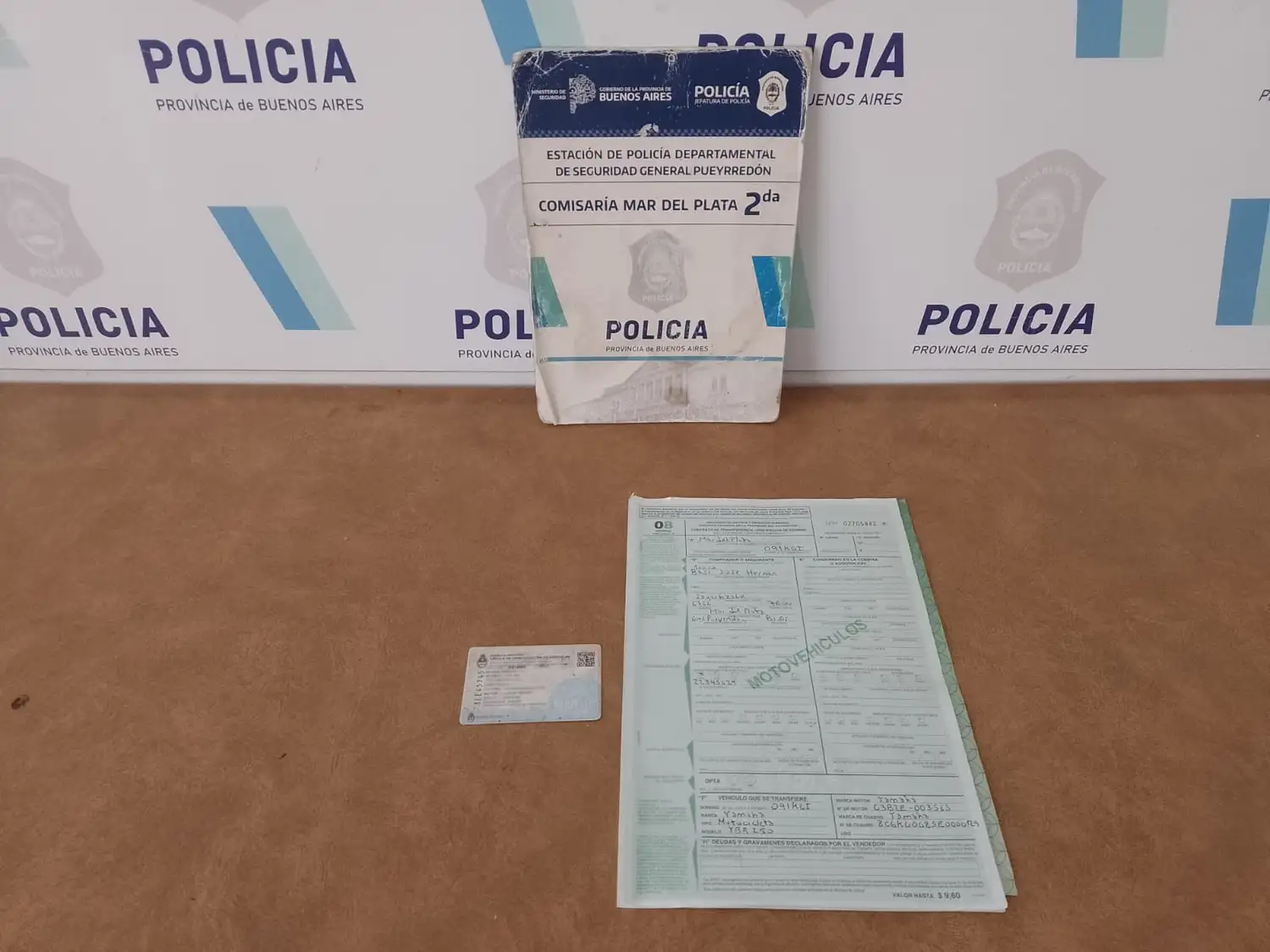 Quiso acreditar que era el dueño del rodado con un formulario 08 apócrifo.