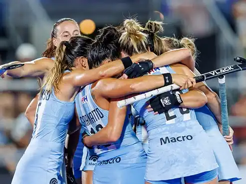 Las Leonas vencieron 2 a 1 a Australia en Santiago del Estero.Foto: CAH