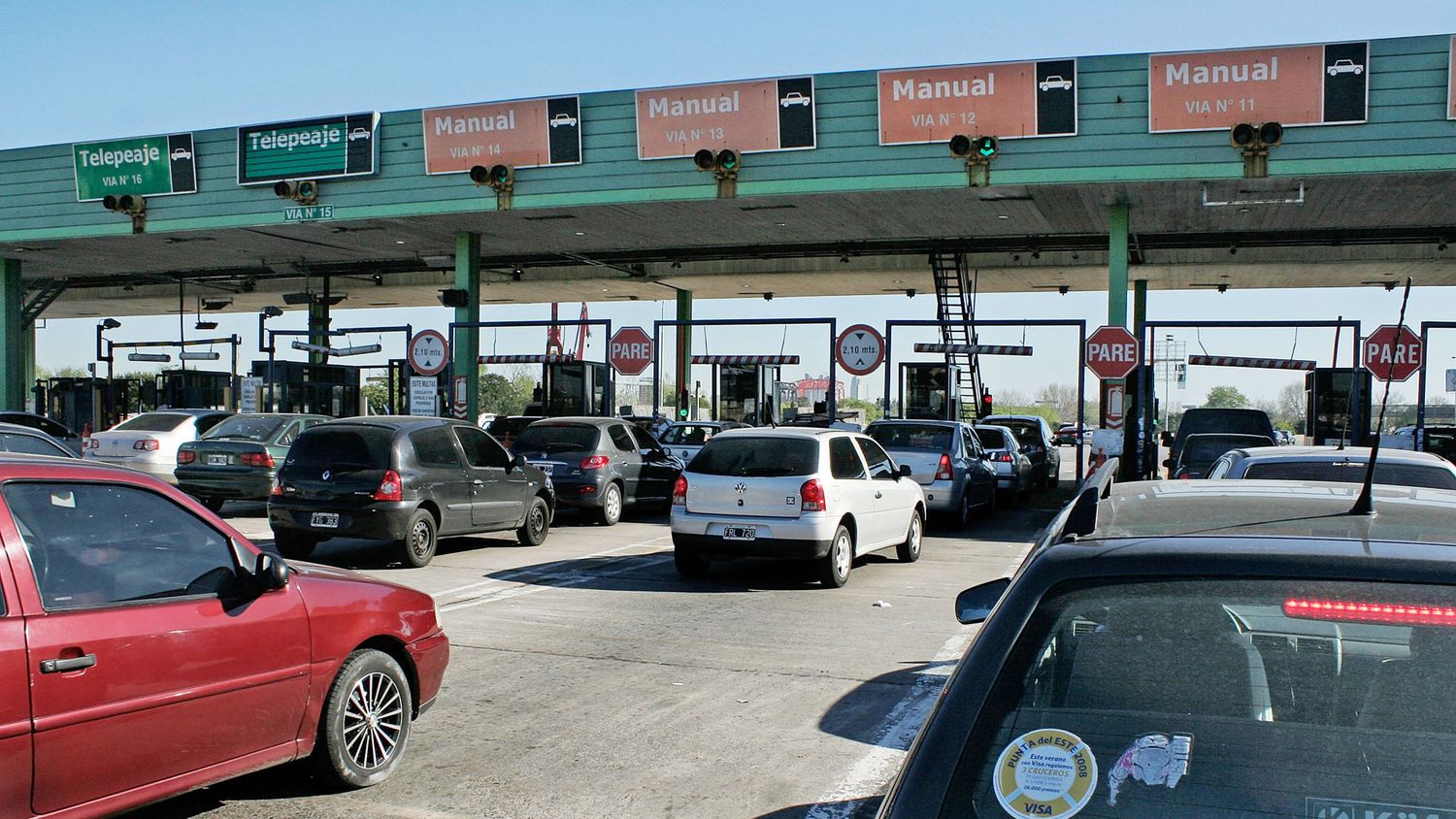 Controles por el fin de semana largo en los peajes de Dock Sud y Hudson