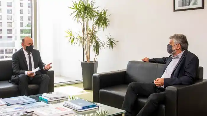 Insfrán mantuvo un encuentro de trabajo con el ministro Filmus