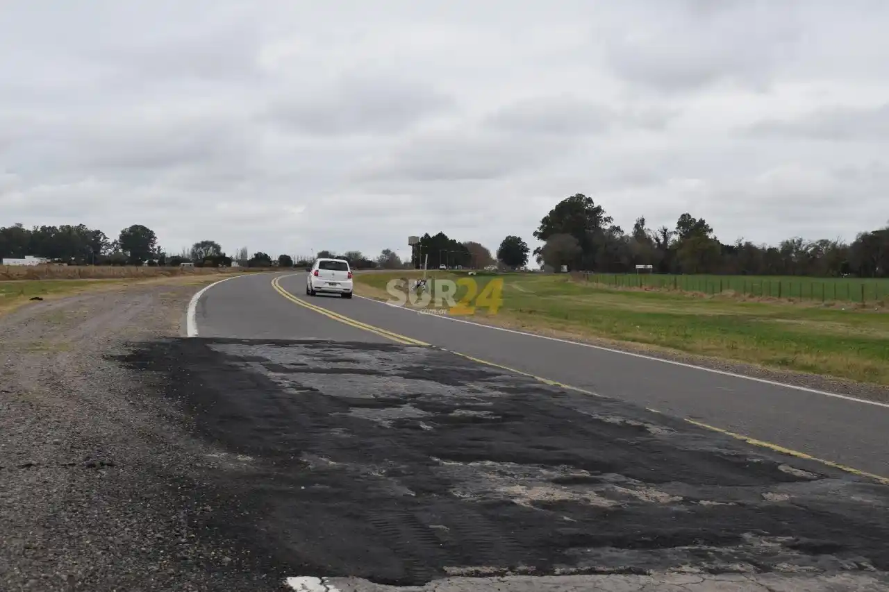 Peligro en la ruta: piden urgente reparación del tramo de la 90 entre Melincué y la 8