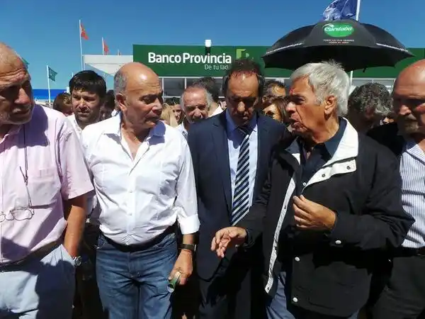 Expoagro 2014: Scioli, De La Sota y Bonfatti con "Momo" Venegas