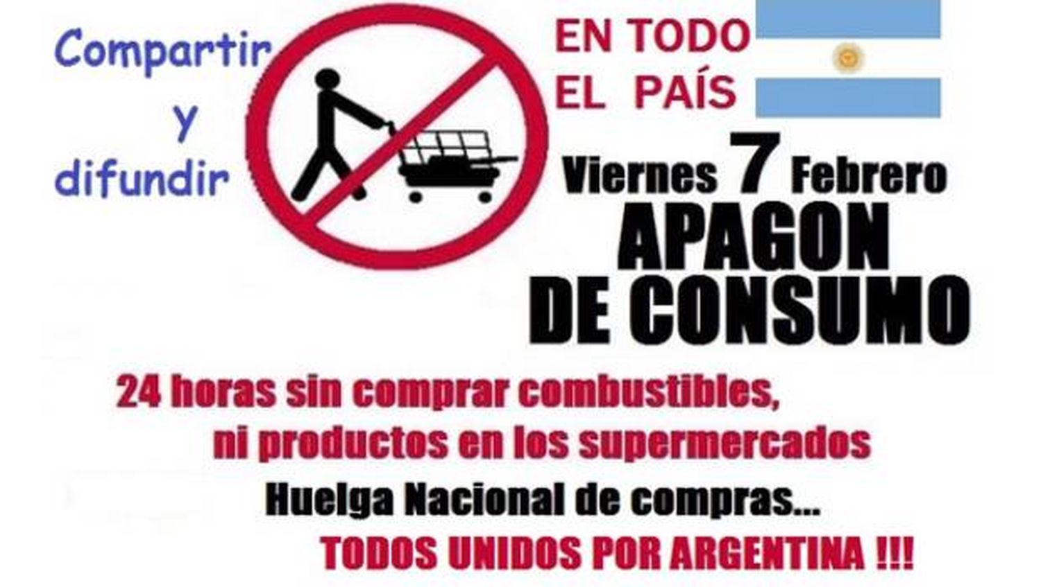 Consumidores proponen no comprar hoy contra los aumentos de precios