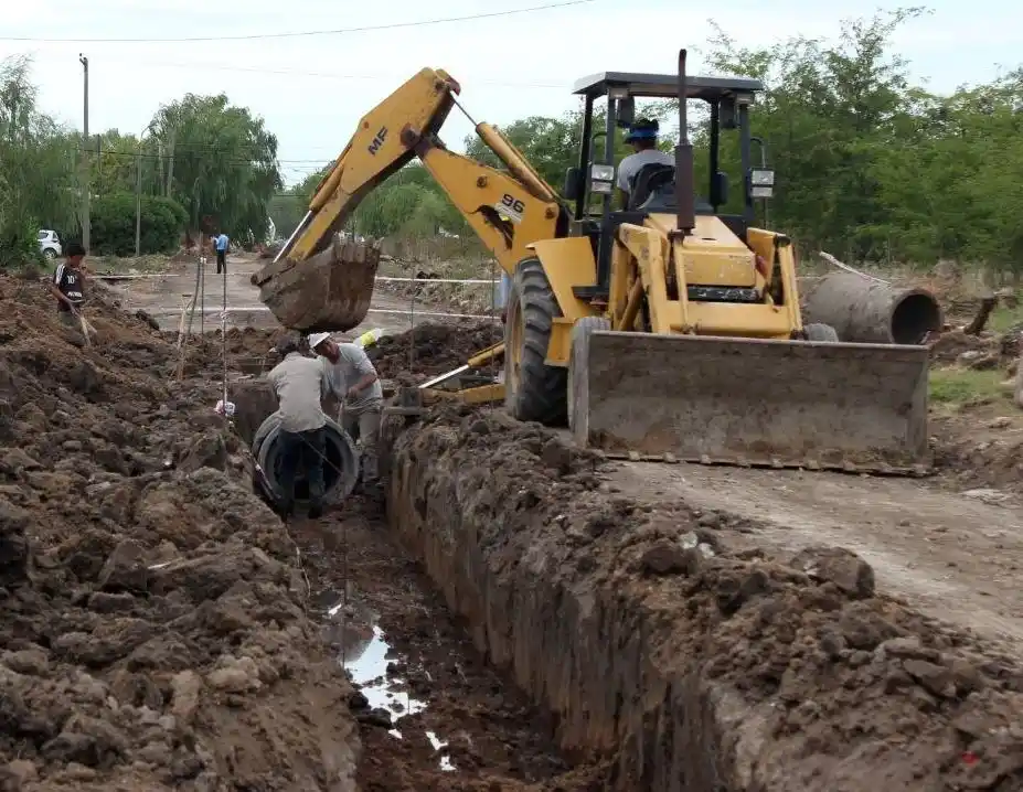 Comienza la obra de desagües pluviales en el barrio San Cayetano