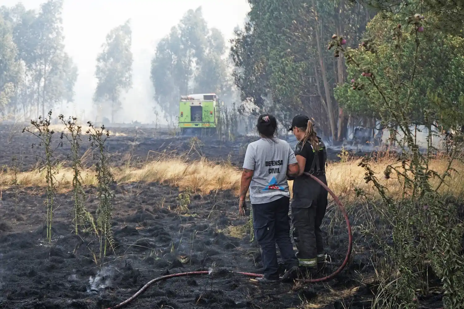 Trabajos para controlar el fuego