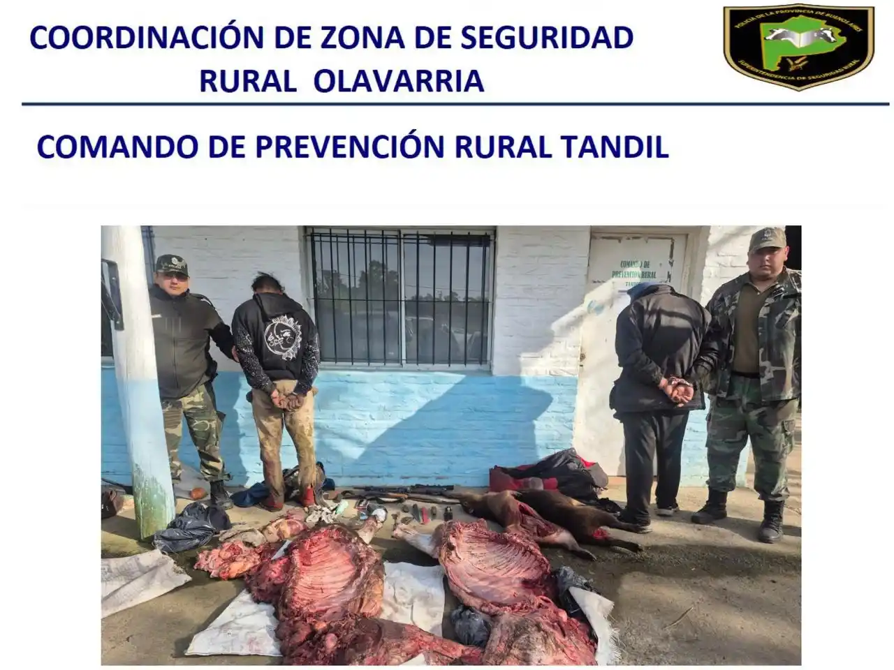 Arrestaron a dos hombres con carne faenada: Uno de ellos tenía pedido de captura