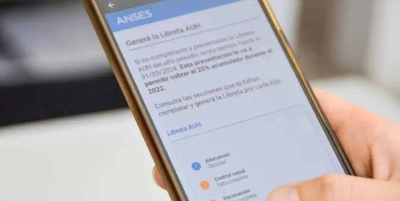 Se encuentra habilitada la presentación digital de la Libreta de la Asignación Universal por Hijo (AUH)