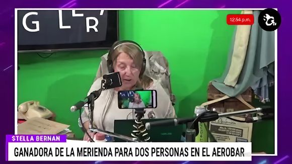 Stella, la ganadora de la merienda para dos personas en el Aerobar