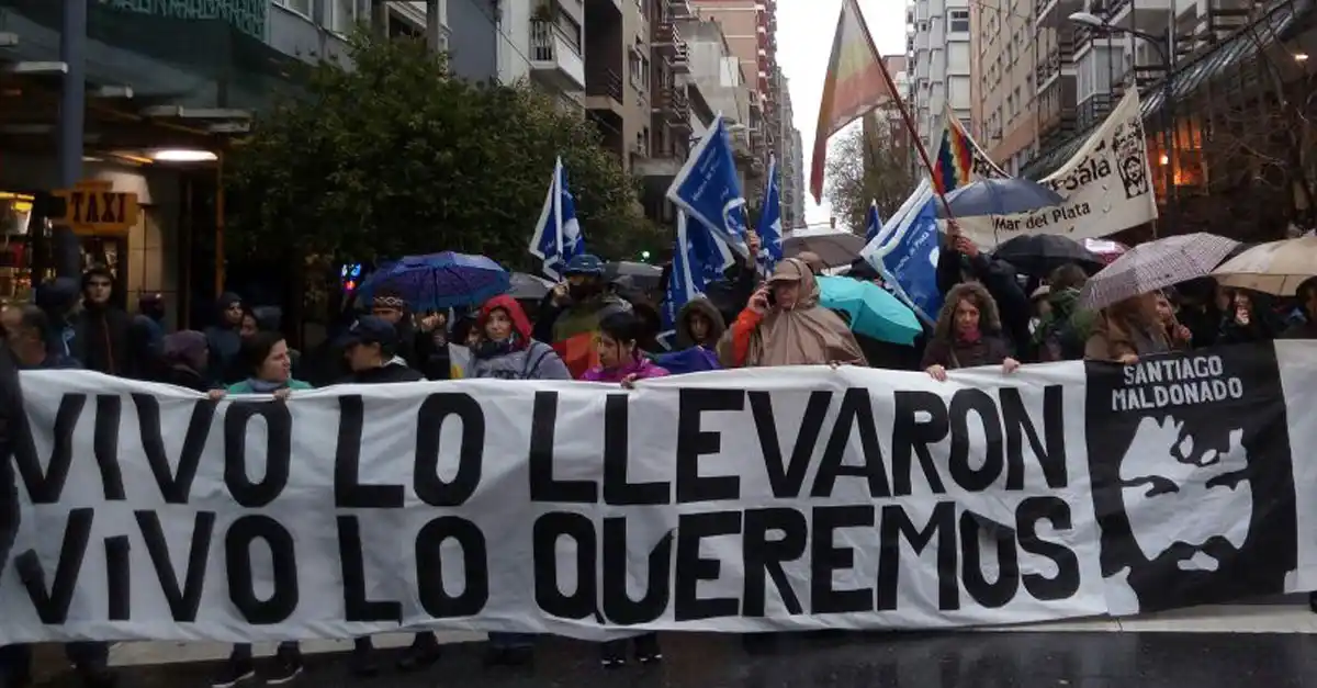 En Mar del Plata se volvió a marchar por Santiago Maldonado