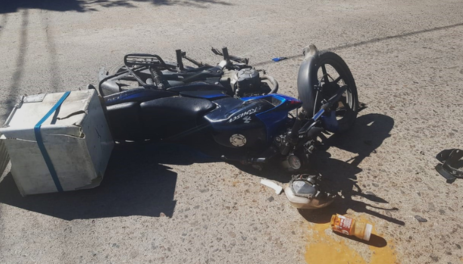 El accidente ocurrió en la intersección de 25 de Mayo y Güemes.