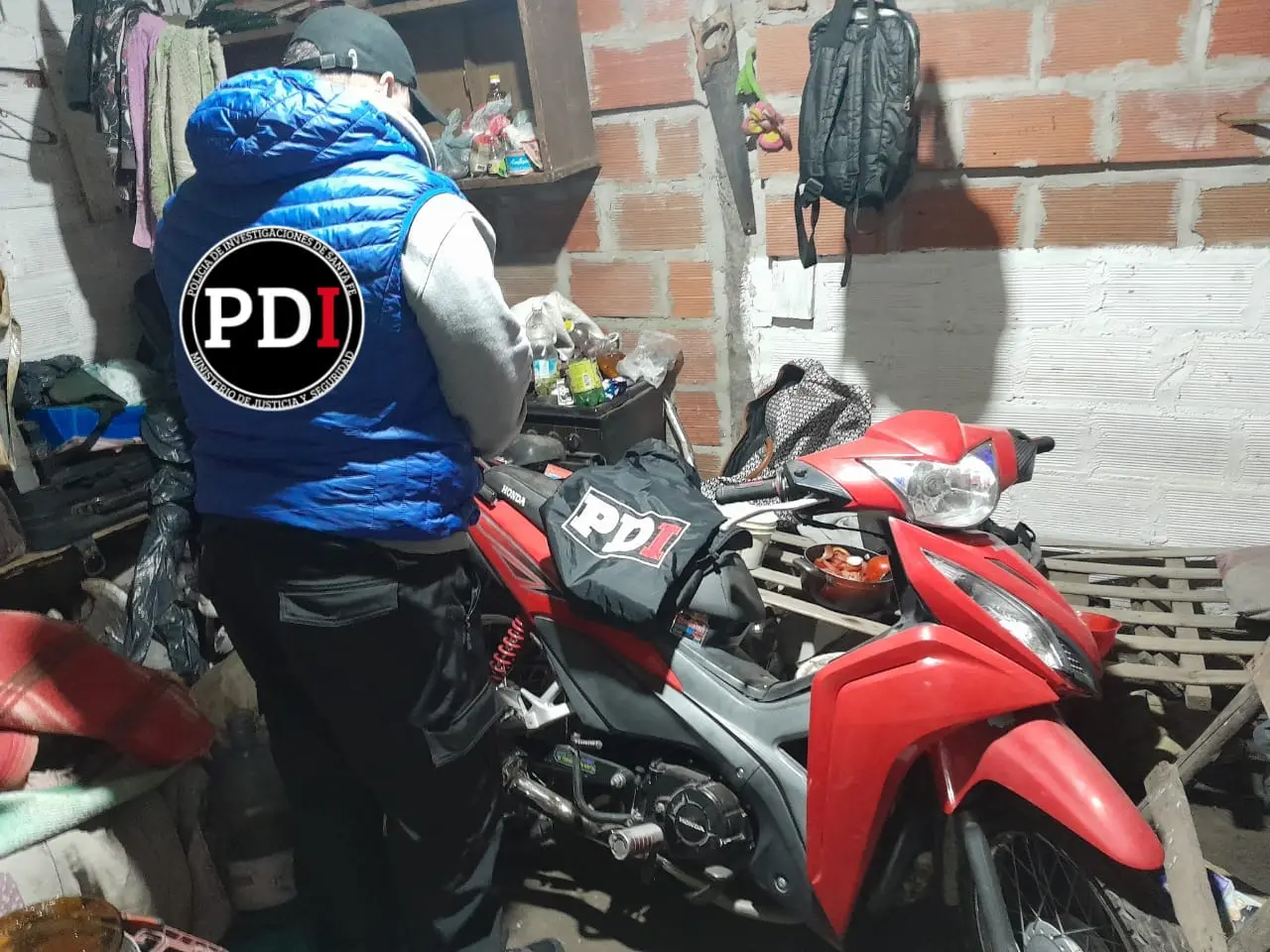 San Javier: la PDI recuperó una motocicleta robada en barrio Dignidad