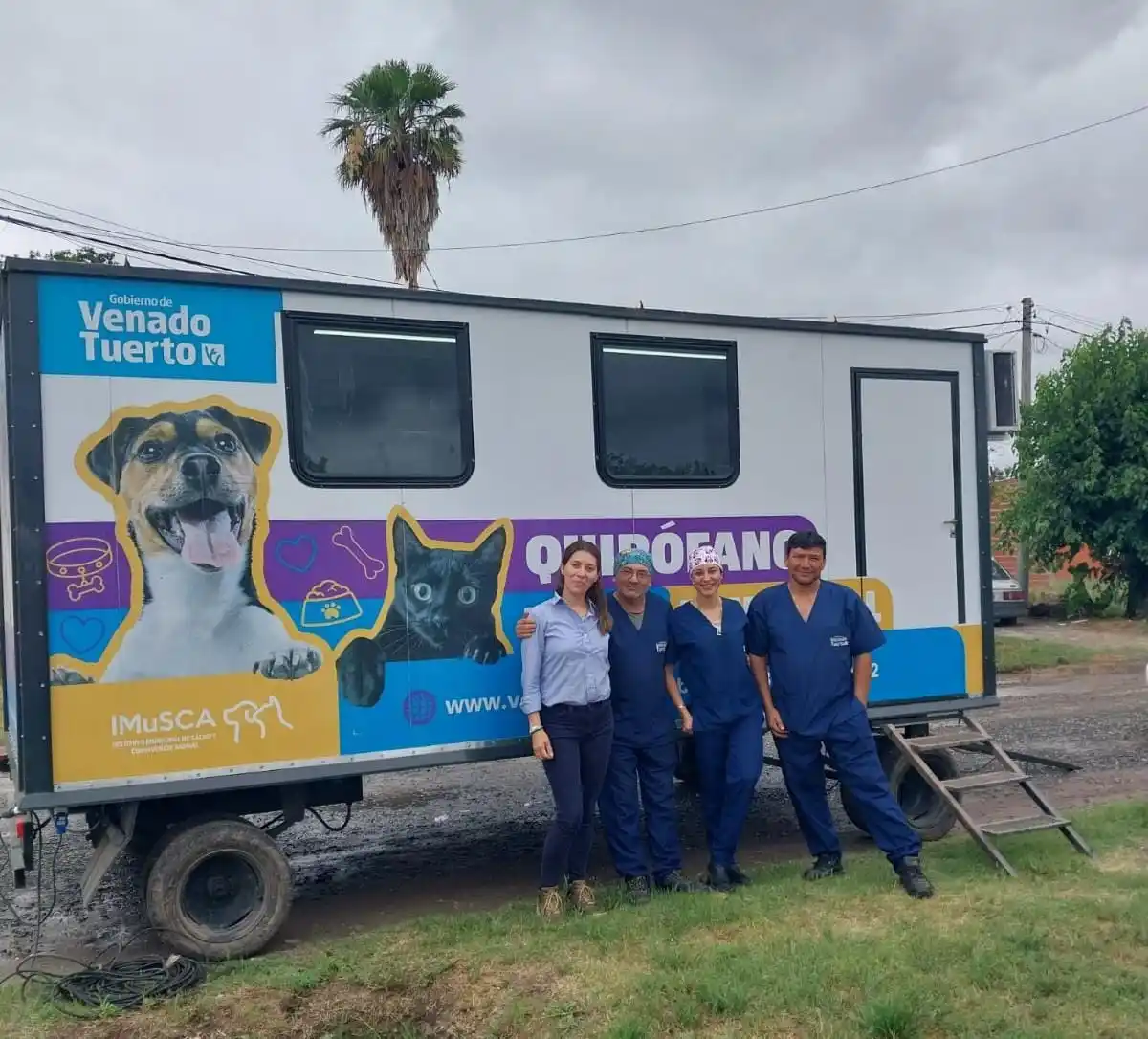 Un año de mucho trabajo para el quirófano móvil.