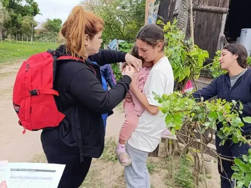 Clorinda: amplio operativo preventivo de
salud en Puerto Pilcomayo y en los barrios