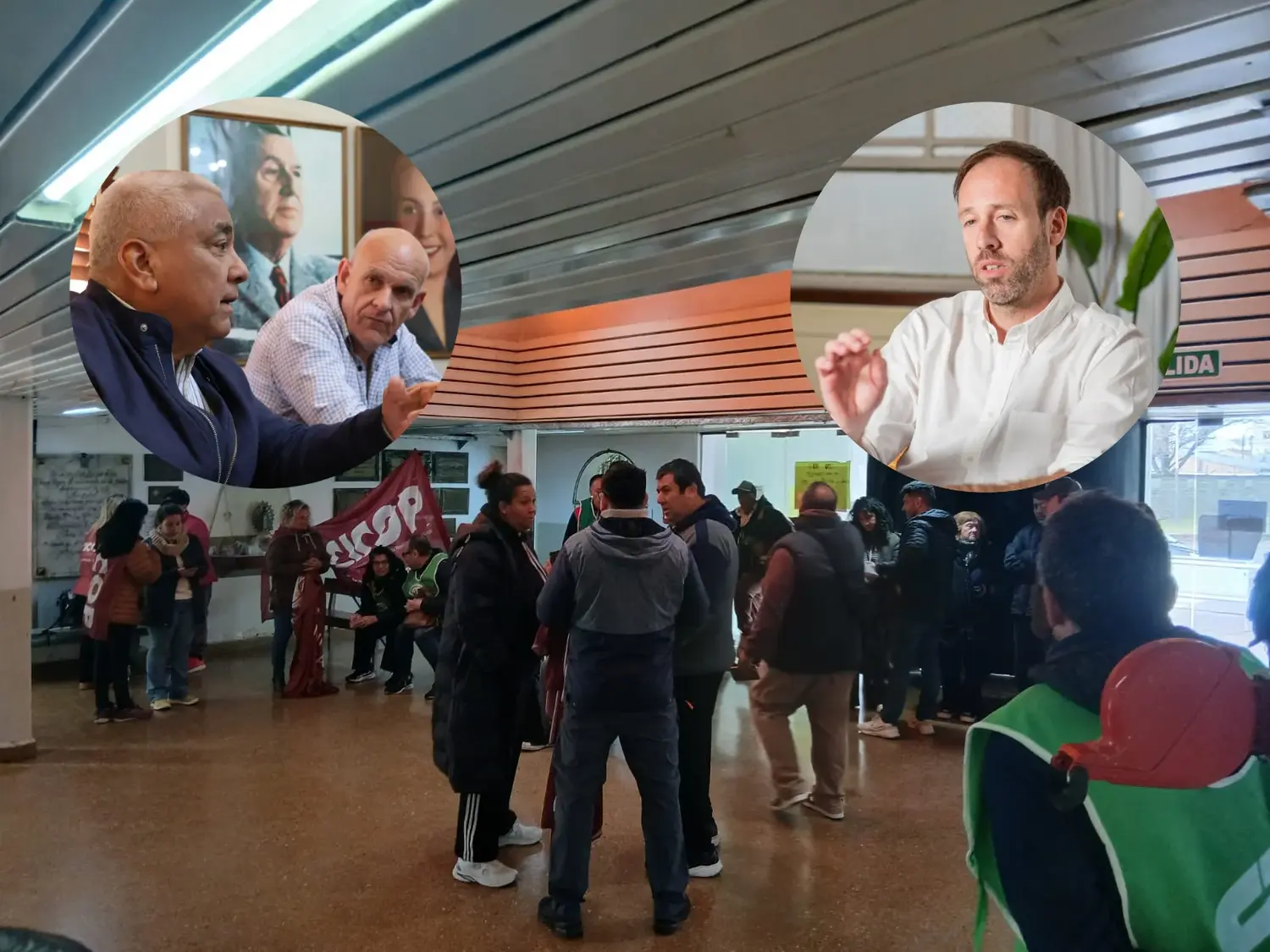 Salazar y Borgo se reúnen con López tras la asamblea de los gremios, que siguen de paro.