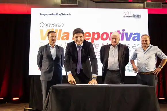 Juegos Odesur: El gobernador  encabezó el acto de firma de convenio para construir la  Villa Deportiva en Rosario