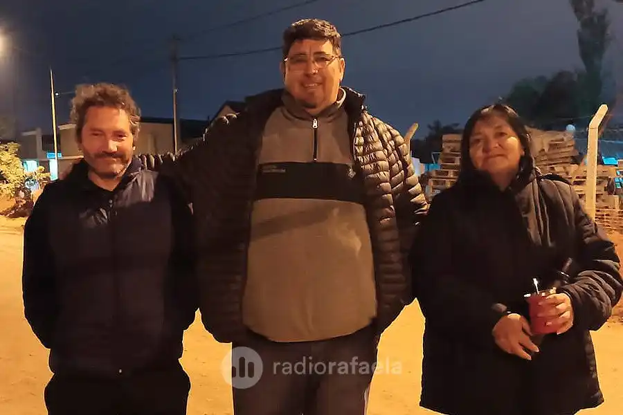 María Karina Soledad Vera, Sandra Ruiz y Ariel iribas