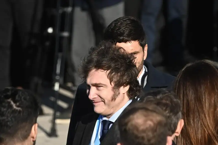 Javier Milei en la provincia de Santa Fe