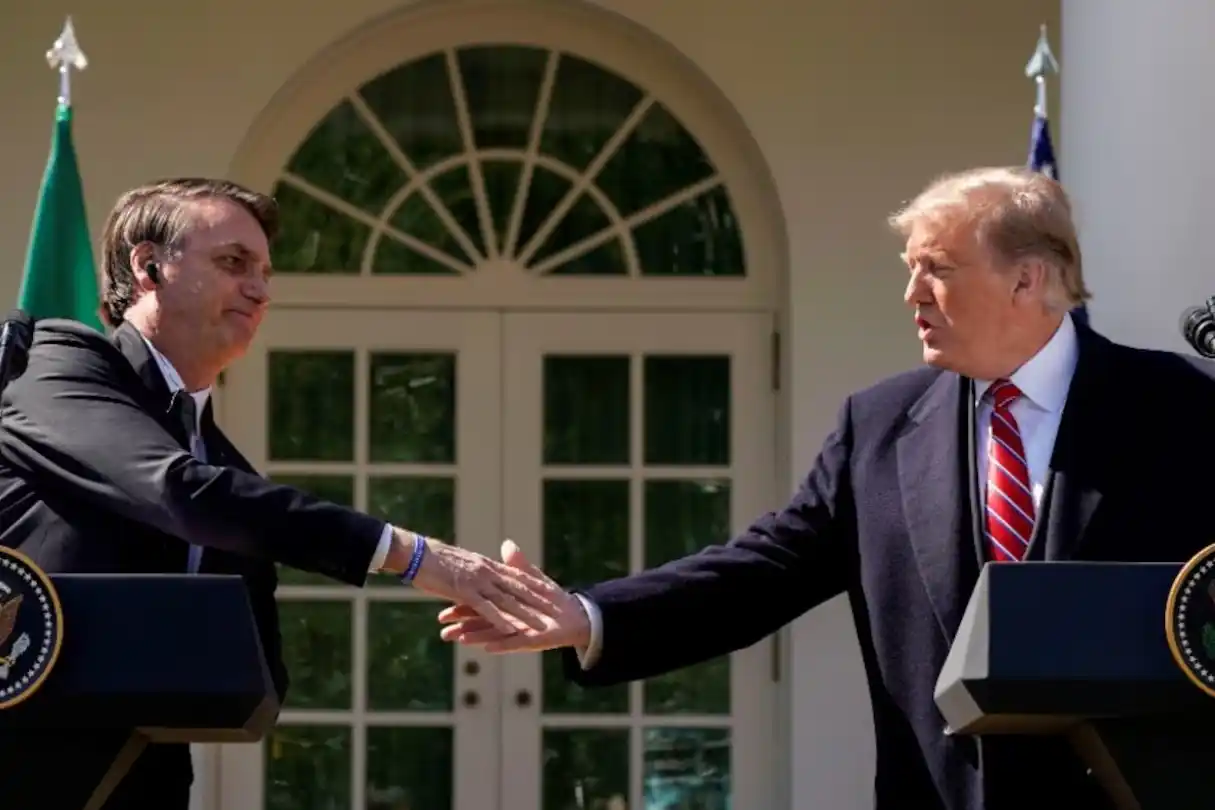 Trump calificó a Bolsonaro como "un buen hombre".