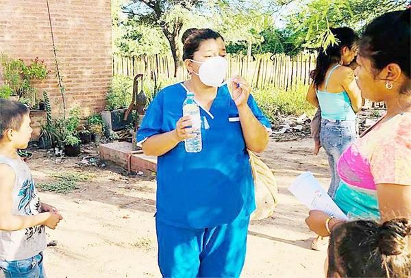 Charla de prevención de diarreas agudas
en niños y niñas en la colonia aborigen