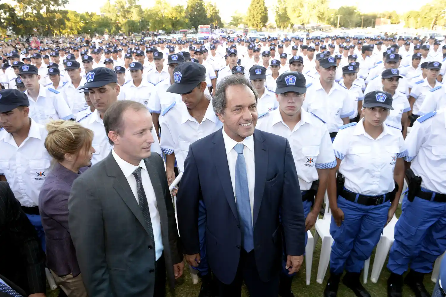 Scioli acercó a Insaurralde y puso en marcha la Policía Local en Lomas de Zamora