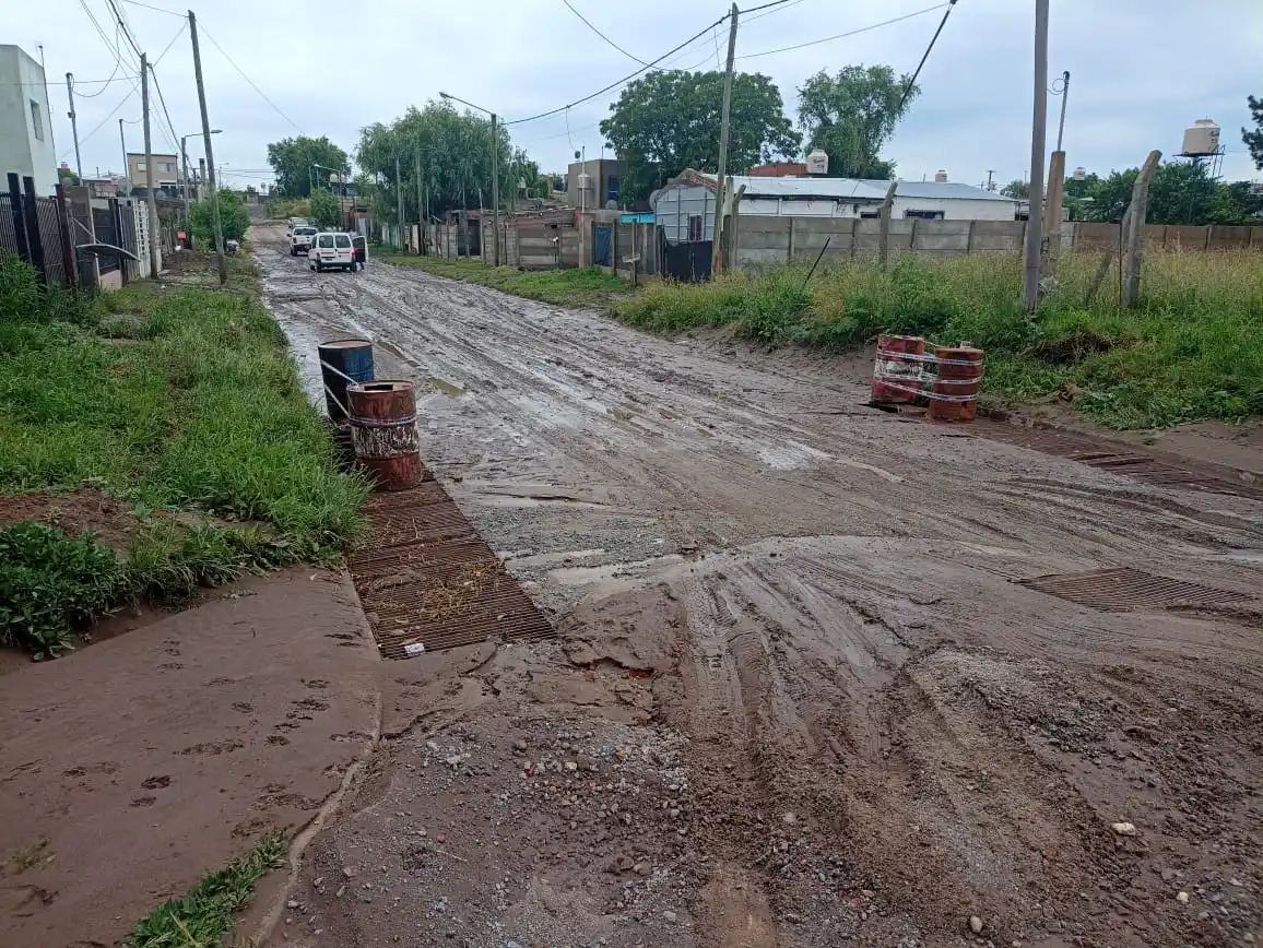 Postales tras la tormenta. En calle Formosa continuaban las complicaciones.