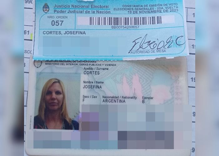 Encontraron el documento de Josefina Cortes
